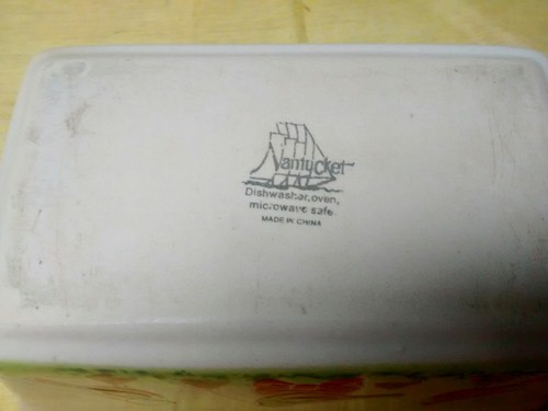 Nantucket Butter Dish Made In China