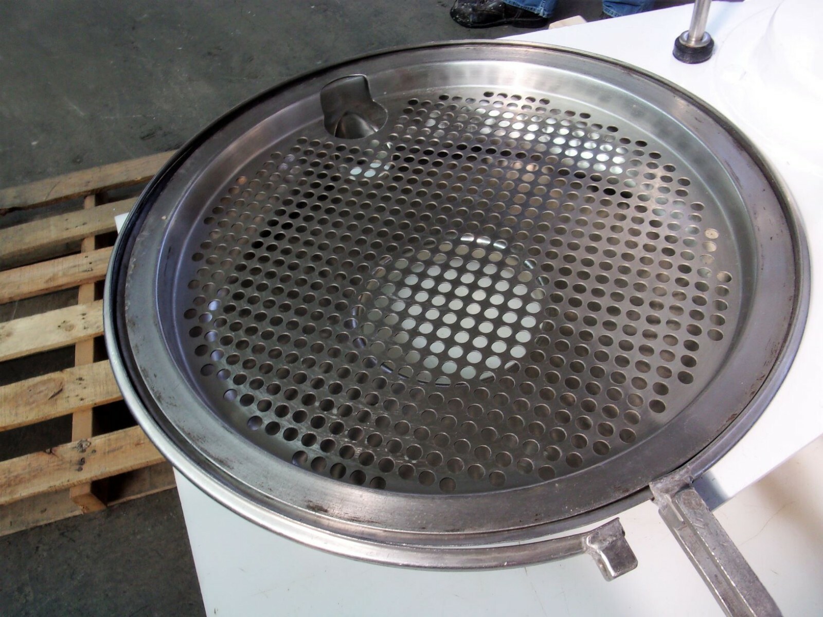 Sprout Waldron Pedestal Sifter Model PS17 304 Stainless Steel Sanitary Single De