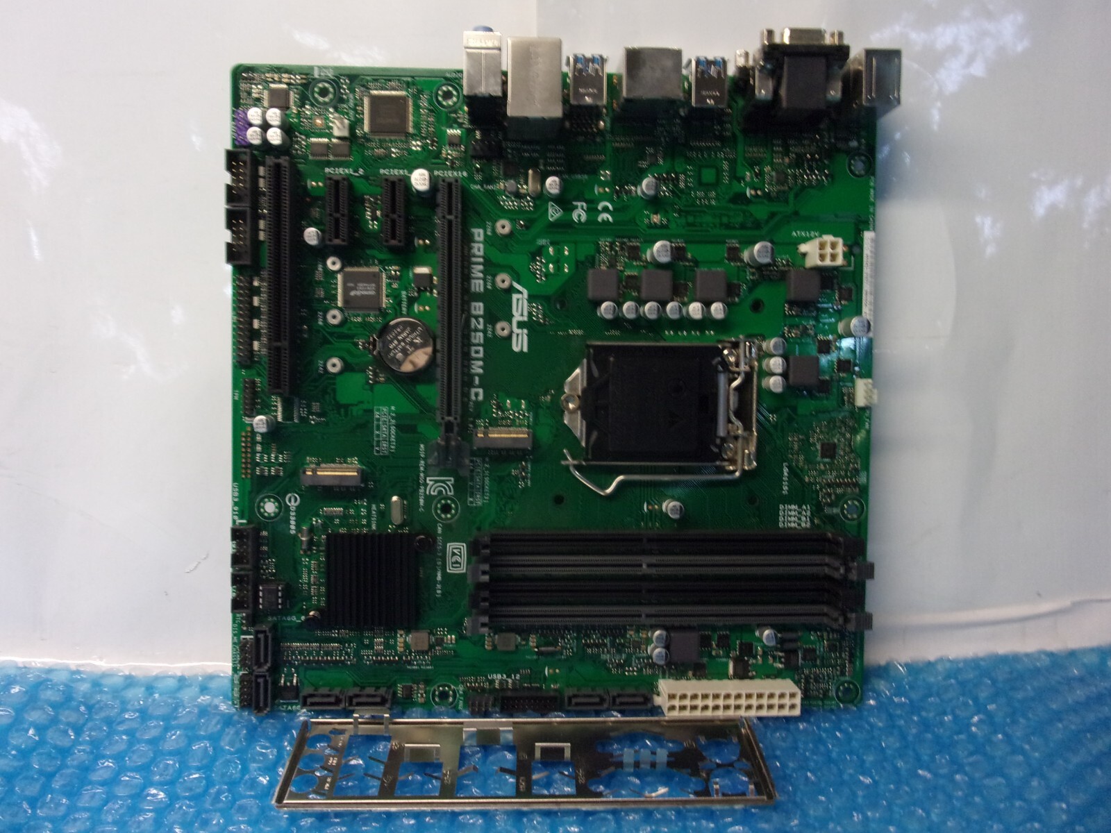 Asus Prime B250M-C Motherboard with Shield Supports DDR4 and