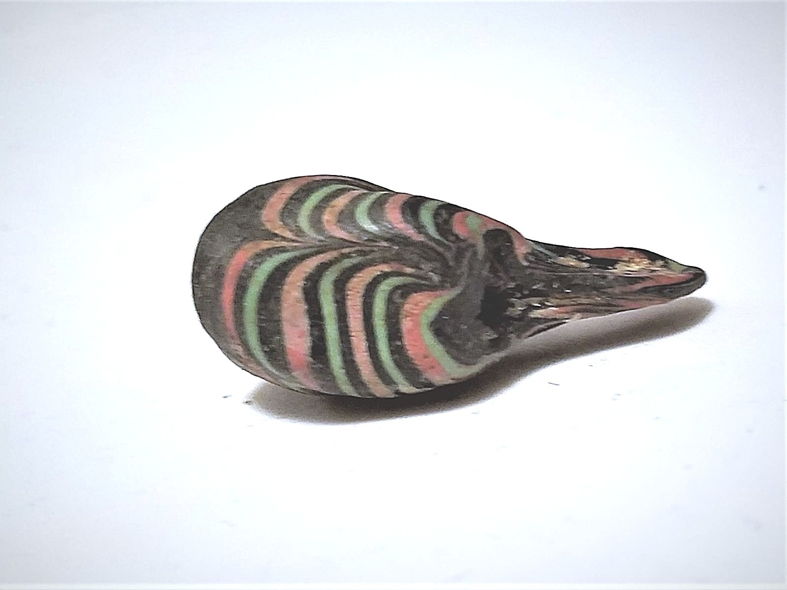 Ancient Near/Middle East Phoenician Lg Glass Bird Bead 46 x 25