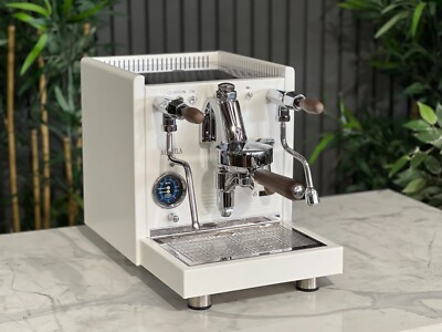QUICK MILL AQUILA PID 1 GROUP ESPRESSO COFFEE MACHINE BRAND NEW WHITE & TIMBER