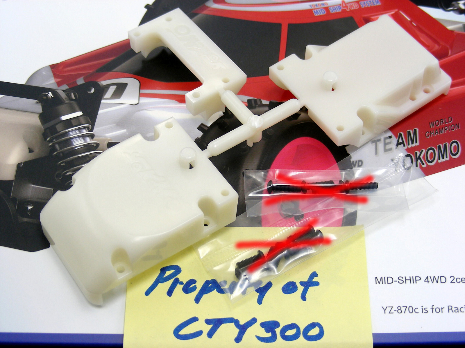 Yokomo YZ10 YZ870c Super Dog Fighter Front Rear Bulkhead