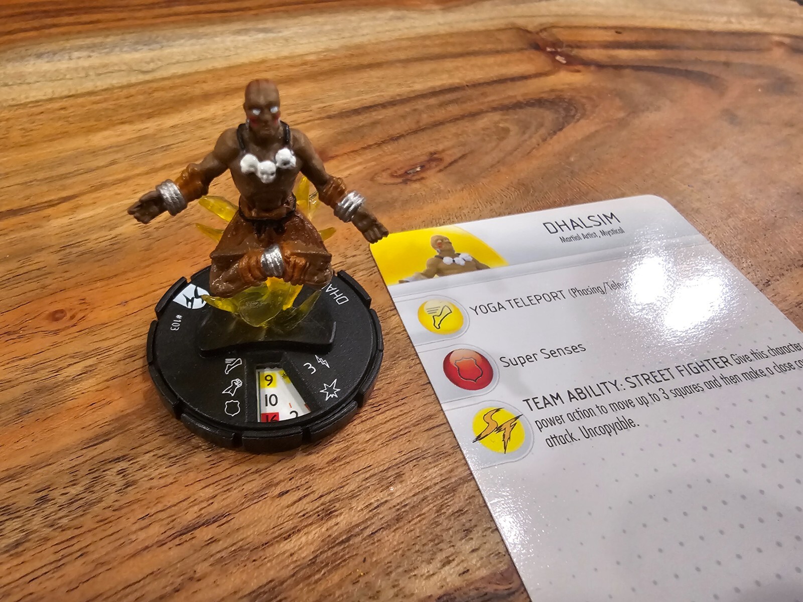 FE03 Heroclix Street Fighter set Dhalsim #103 Starter Set