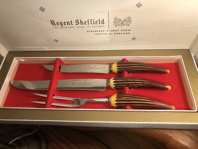3 Piece Vintage Regent Sheffield Cutlery Set