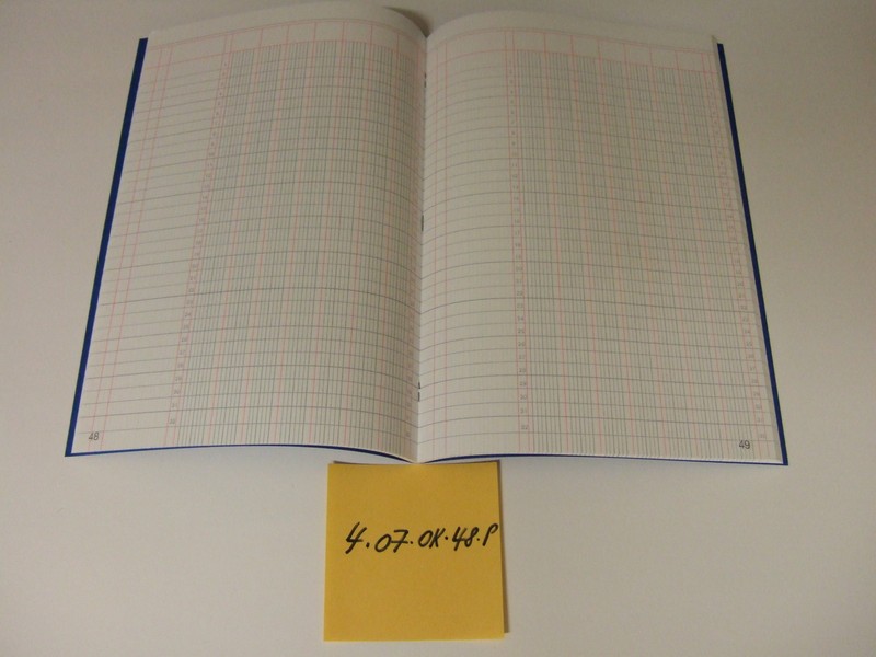 Hig GeschÃ¤Ftsbuch A4 Spaltenbuch 4-07-Ok-48-P  48 Blatt Mit 7 Spalten 407ok48p