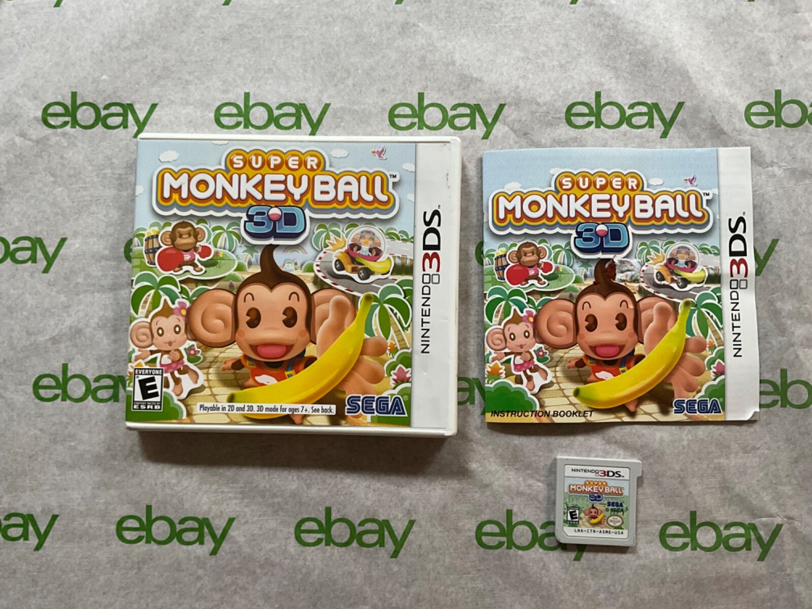Super Monkey Ball 3D Nintendo 3DS CIB! Complete With Manual