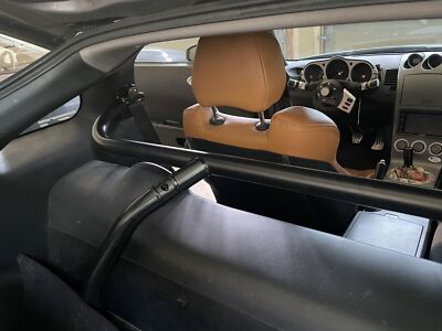 BRAUM Racing Black Matte Seat Belt Harness Bar Kit for Nissan Z33