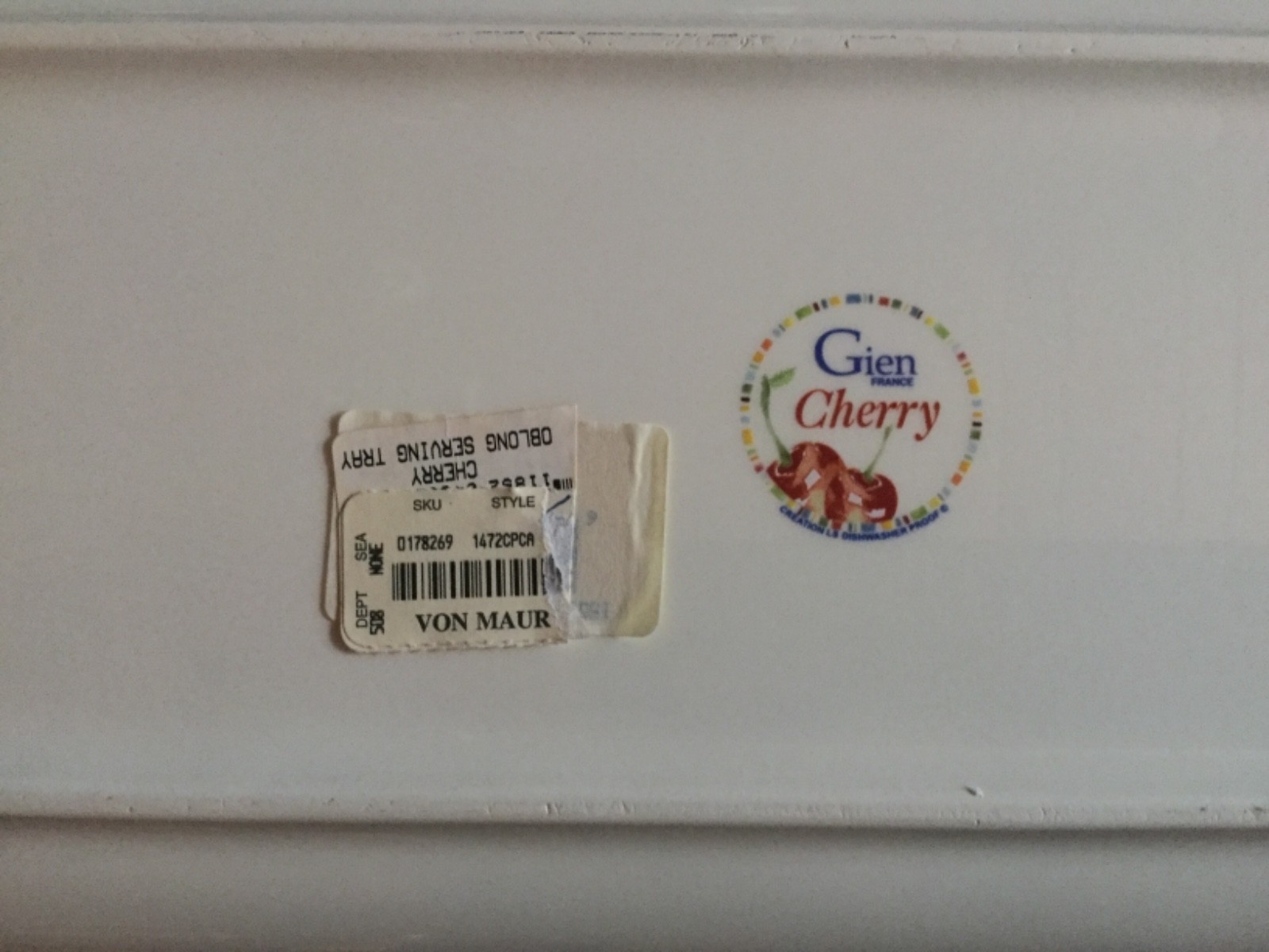 GIEN Cherry Oblong Serving Tray and Server