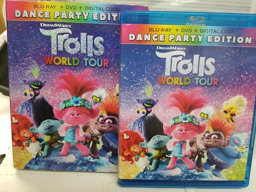 🍎 Trolls World Tour - Blu-ray/DVD/ No Digital/W/SLIPCOVER
