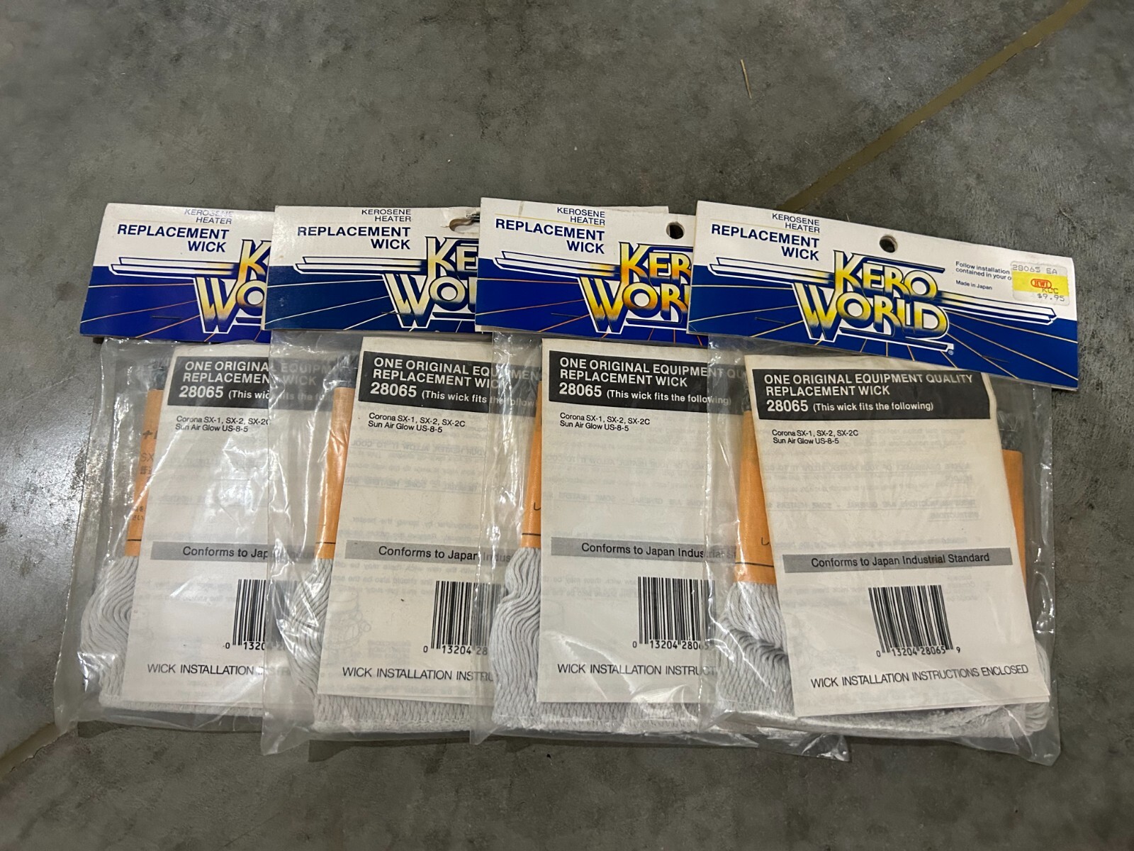 NEW 4-pack LOT KERO WORLD KEROSENE HEATER WICK SX1 SX-2C