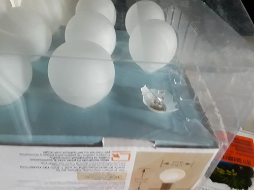 Hampton Bay Frosted Cafe String Lights 24'