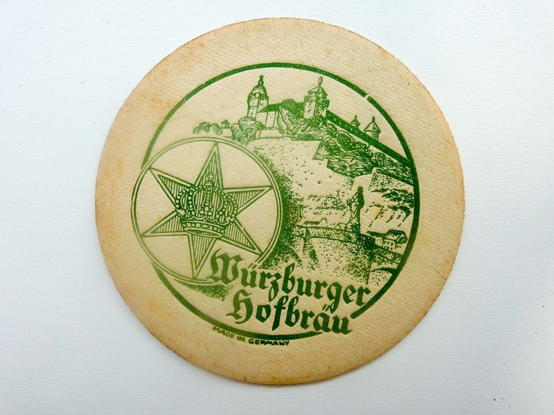Sous-Bock Vintage Wurzburger HofbraÃ¼ TrÃ¨S Ancien