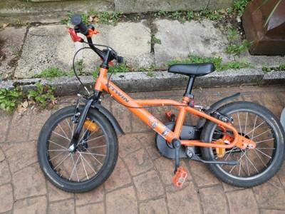 Used Kids bike B-Twin Orange 16" 