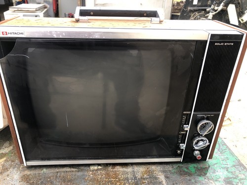 VINTAGE HITACHI SOLID STATE SU-85 TELEVISION | eBay