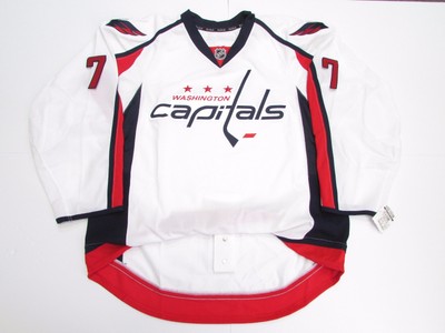 T.J. OSHIE WASHINGTON CAPITALS AUTHENTIC AWAY REEBOK EDGE 2.0 7287 HOCKEY JERSEY