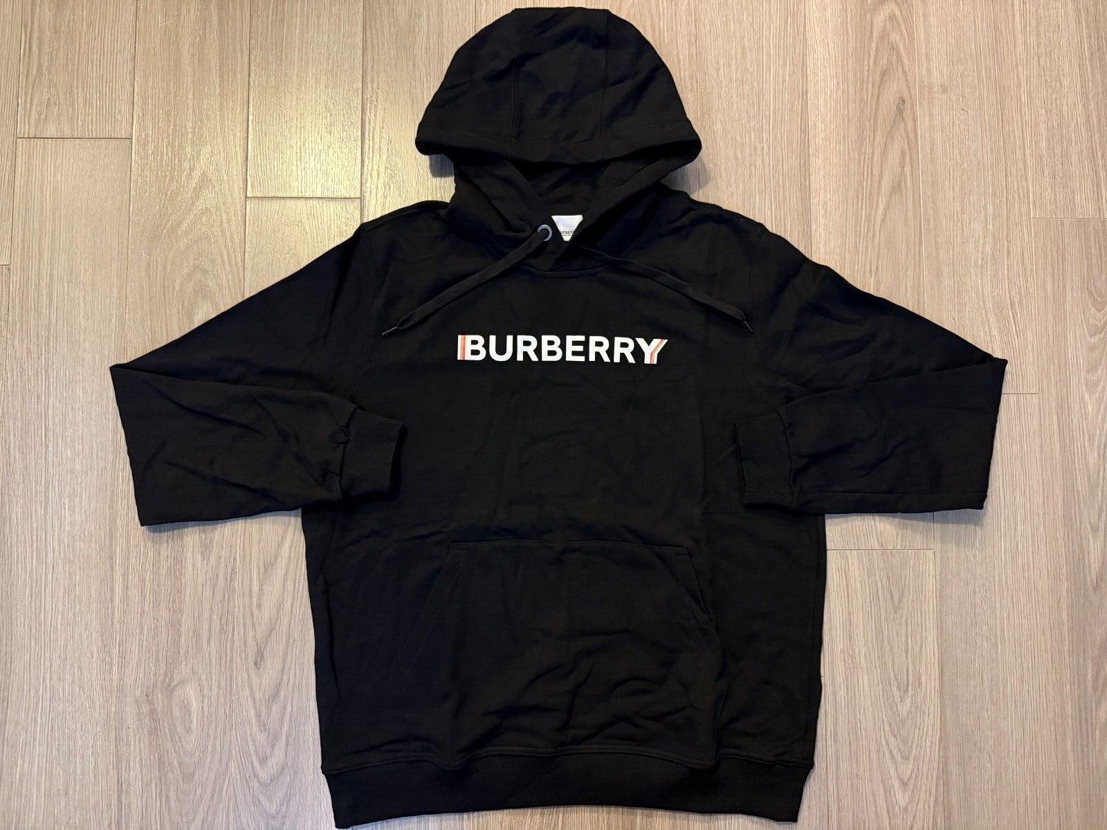 関税送料無料【Burberry】 Logo Print Cotton Hoodie Logo Cotton Hoodie in Black - Men | Burberry® Official