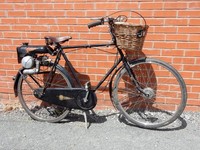 TROJAN MINI MOTOR Fitted to Special Sunbeam Gents Bicycle -Original registration