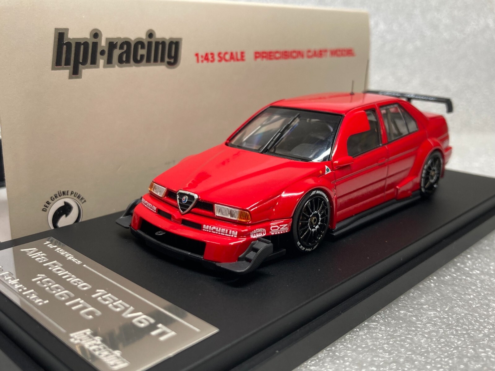1/43 Alfa Romeo 155V6 TI No8 1993 DTM（HPI Racing 1⁄43 8026 Alfa