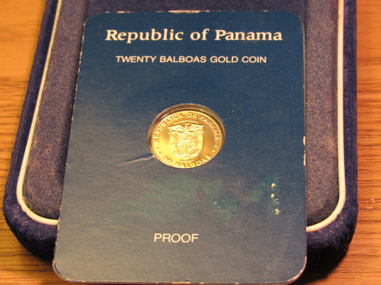 Panama 1982 $20 Balboa Gold GEM PROOF! Coin  In original Seal and BOX CHEAP!
