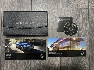 MERCEDES E CLASS W213 SALOON OWNERS USER MANUAL HANDBOOK & WALLET SET 2016-2019
