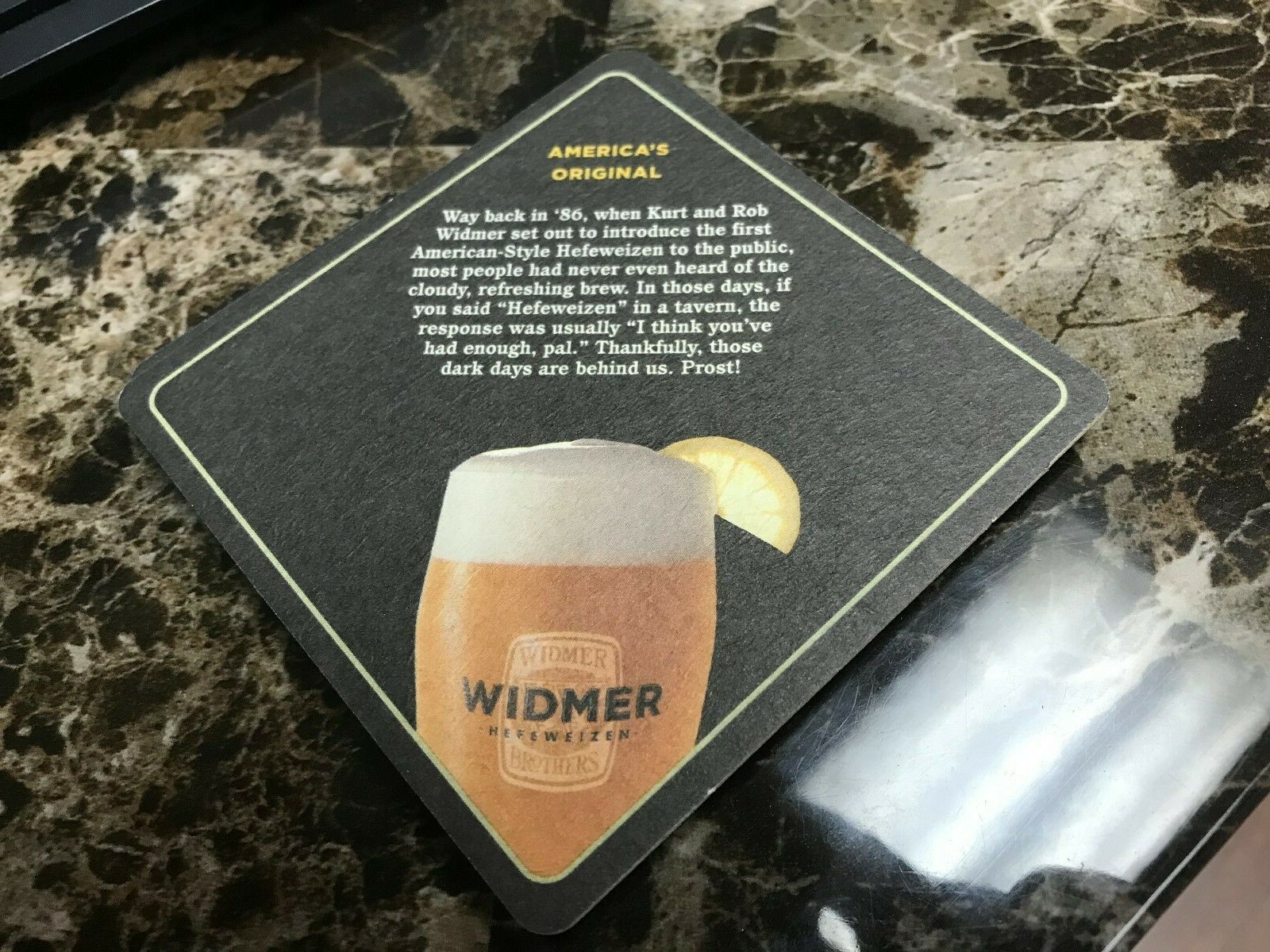 Widmer Beer Coasters - Portland OR - Hefeweizen - Lot of 6