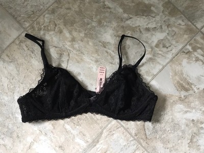 Victoria39s Secret NWT Bralette Black Lace Small