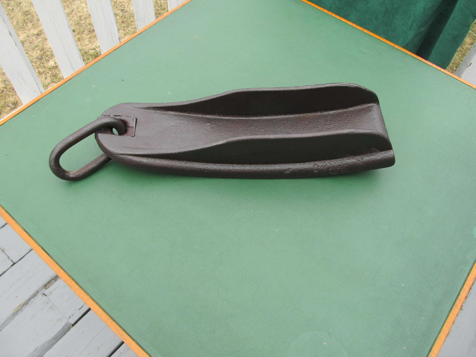 Large Antique Primitive Stagecoach Wagon Cast Iron Brake