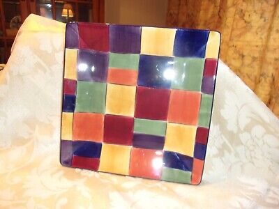 Tabletops Gallery ''Caracas'' Square Salad Luncheon Plate 8 1/4 Inches