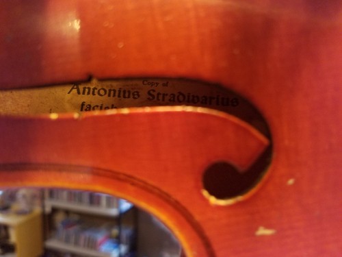 Vintage 1990 Glaesel 3/4 Violin E Copy of Stradivarius w/ CASE & BOW model v130