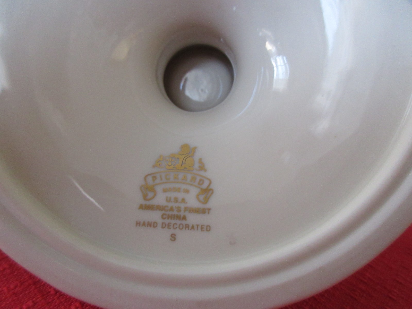 PICKARD HAND DECORATED HOLIDAY CANDLE HOLDERS USA FINEST CHINA HOLLY SPRIGS