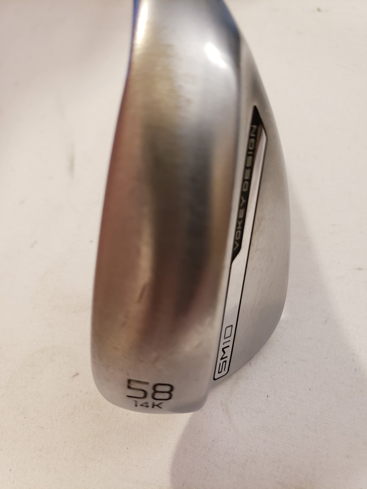 Used Titleist Vokey SM10 - Lob Wedge 58* - 14* B - K Grind - Tour Chrome - RH