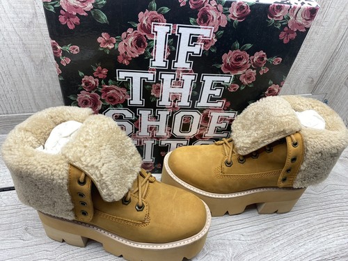 Pre-owned Nirvana Jeffreycampbell Boots  -sh Wheat Womens Size 5.5 In Brown