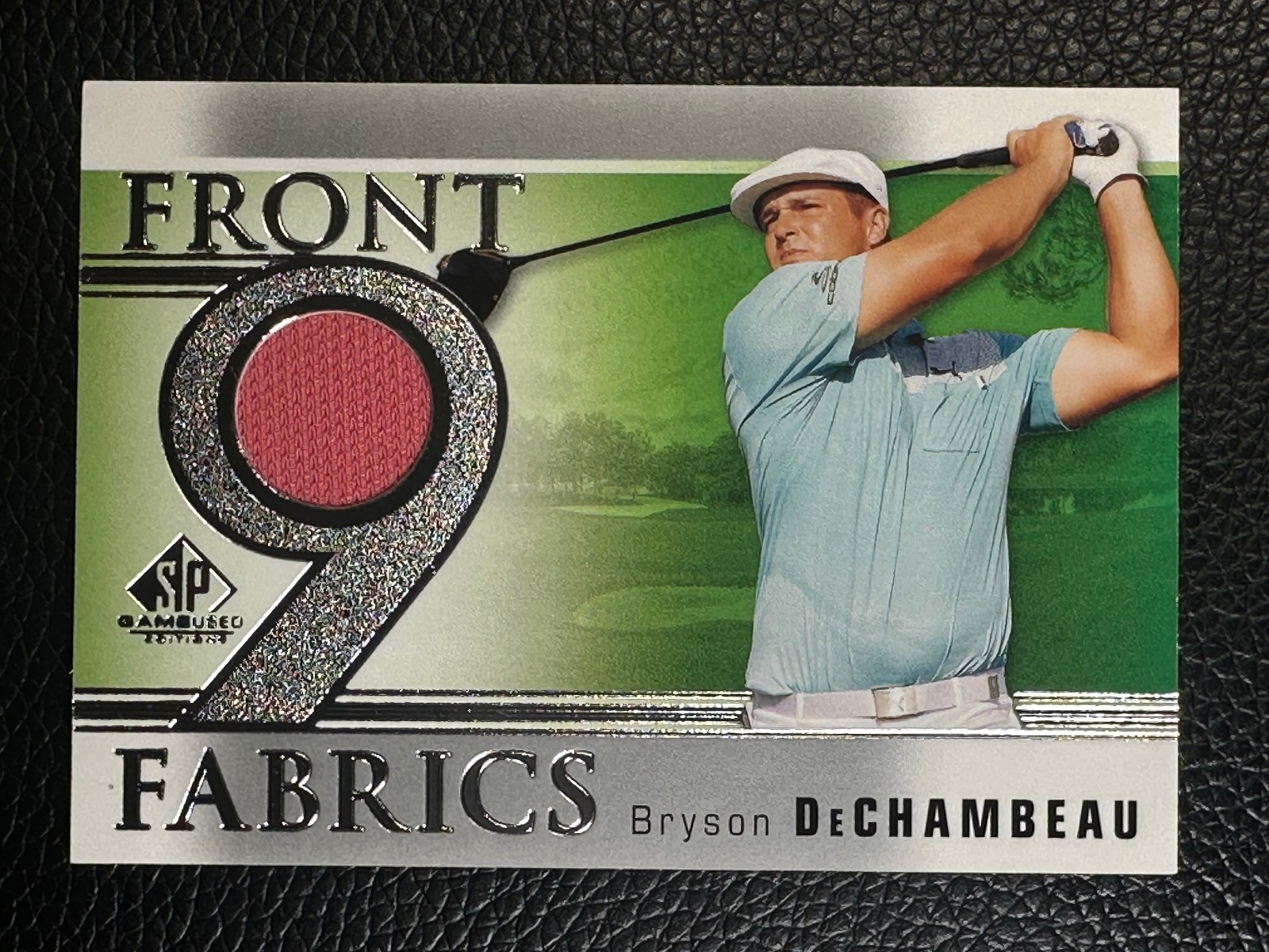 2021 Upper Deck SP Game Used Golf Front 9 Fabrics Bryson DeChambeau Wardrobe