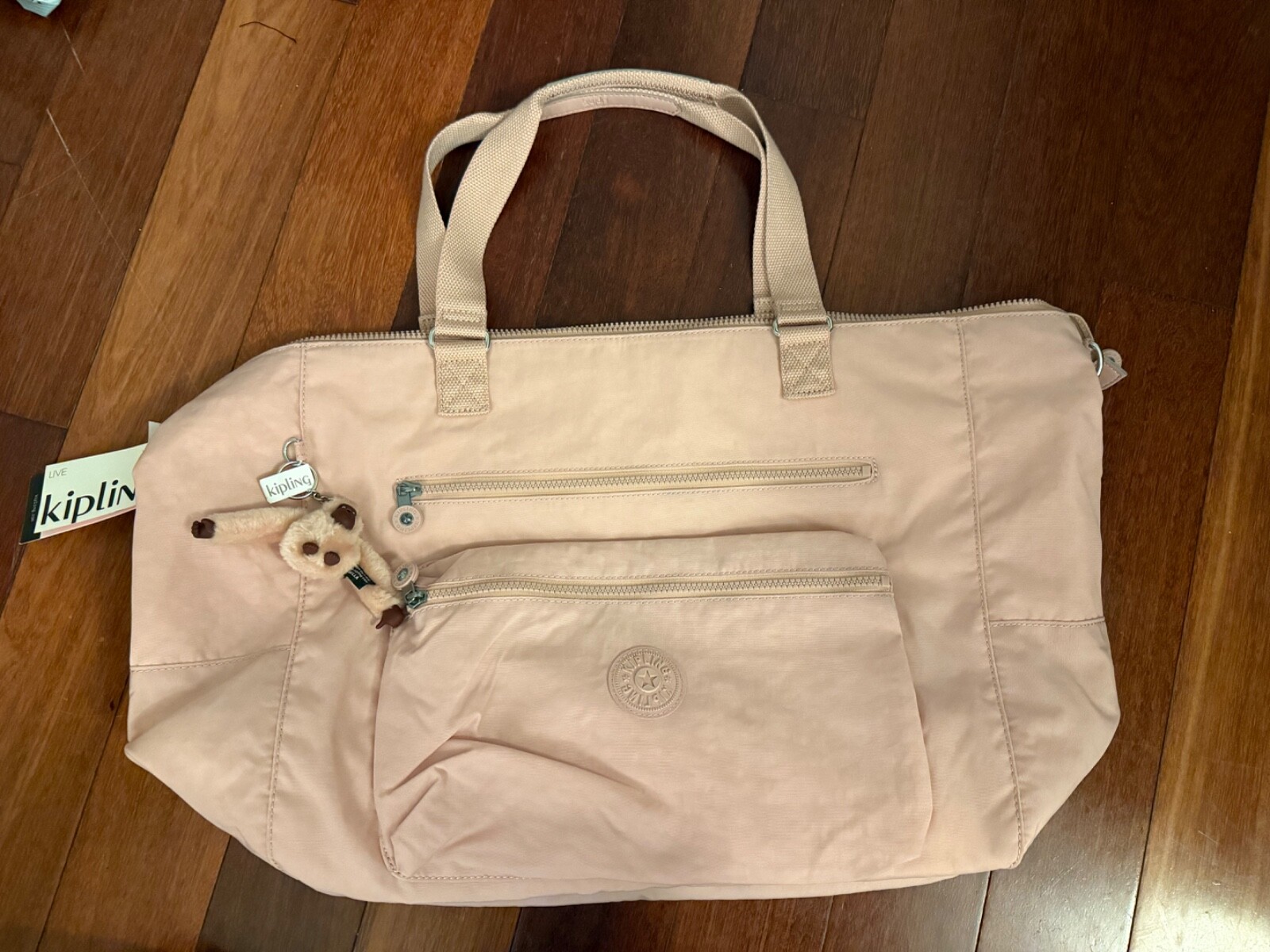 NWT Kipling ISAAC Extra Large Zip Tote Bag - Illuminating