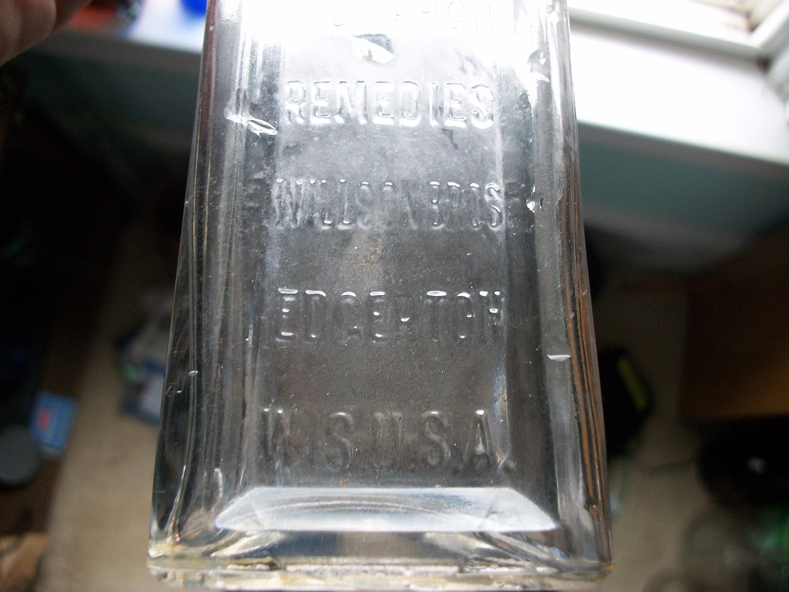 WILLSON'S MONARCH REMEDIES EDGERTON WISCONSIN 1890S CLEAR MEDICINE