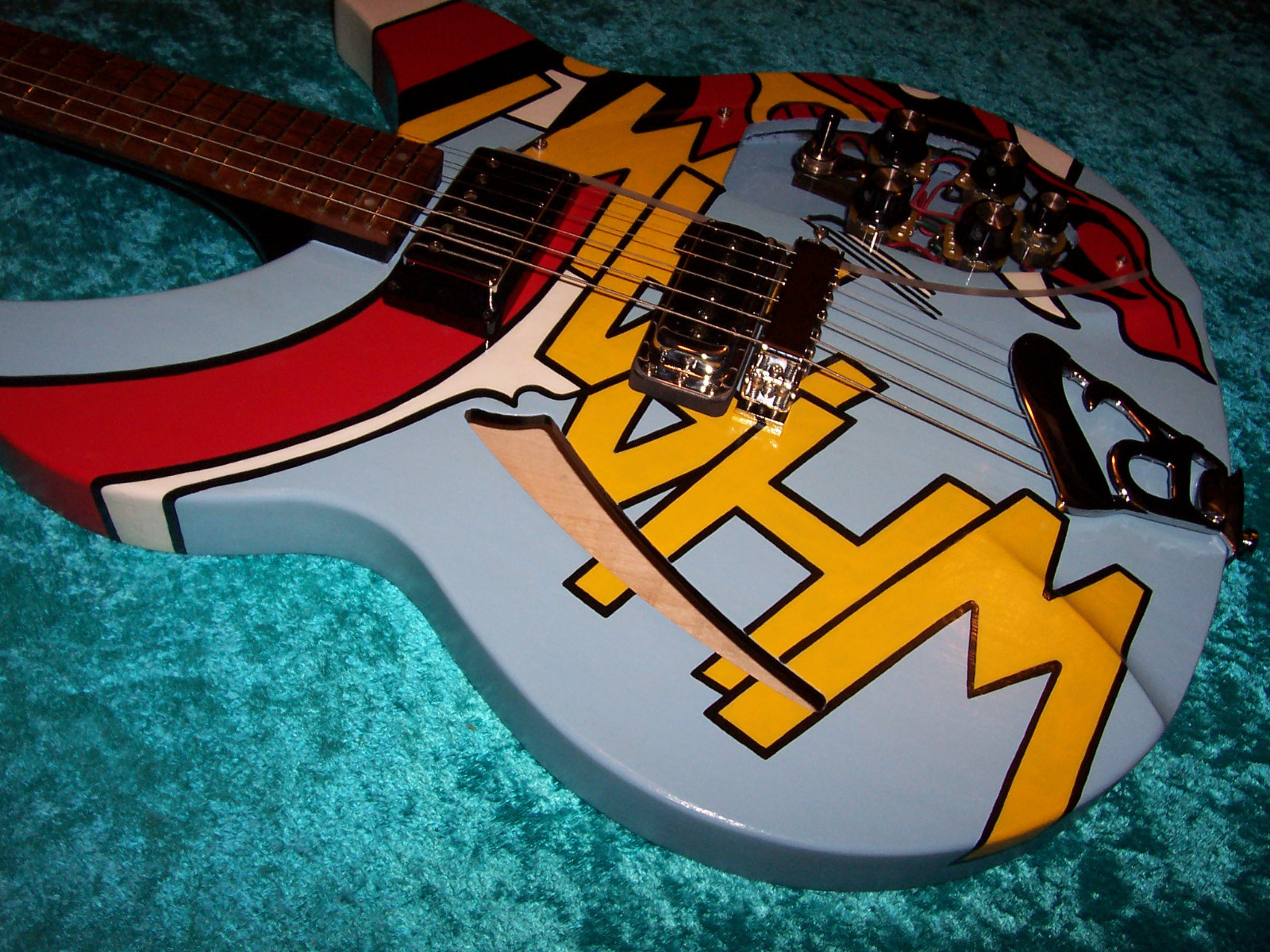 Whaam Rickenbacker 330 guitar Paul Weller Roy Lichtenstein Gibson vintage jam