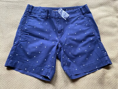 NWOT G1 Basic Goods Paper Twill Navy w/ White Stars Chino Shorts 2