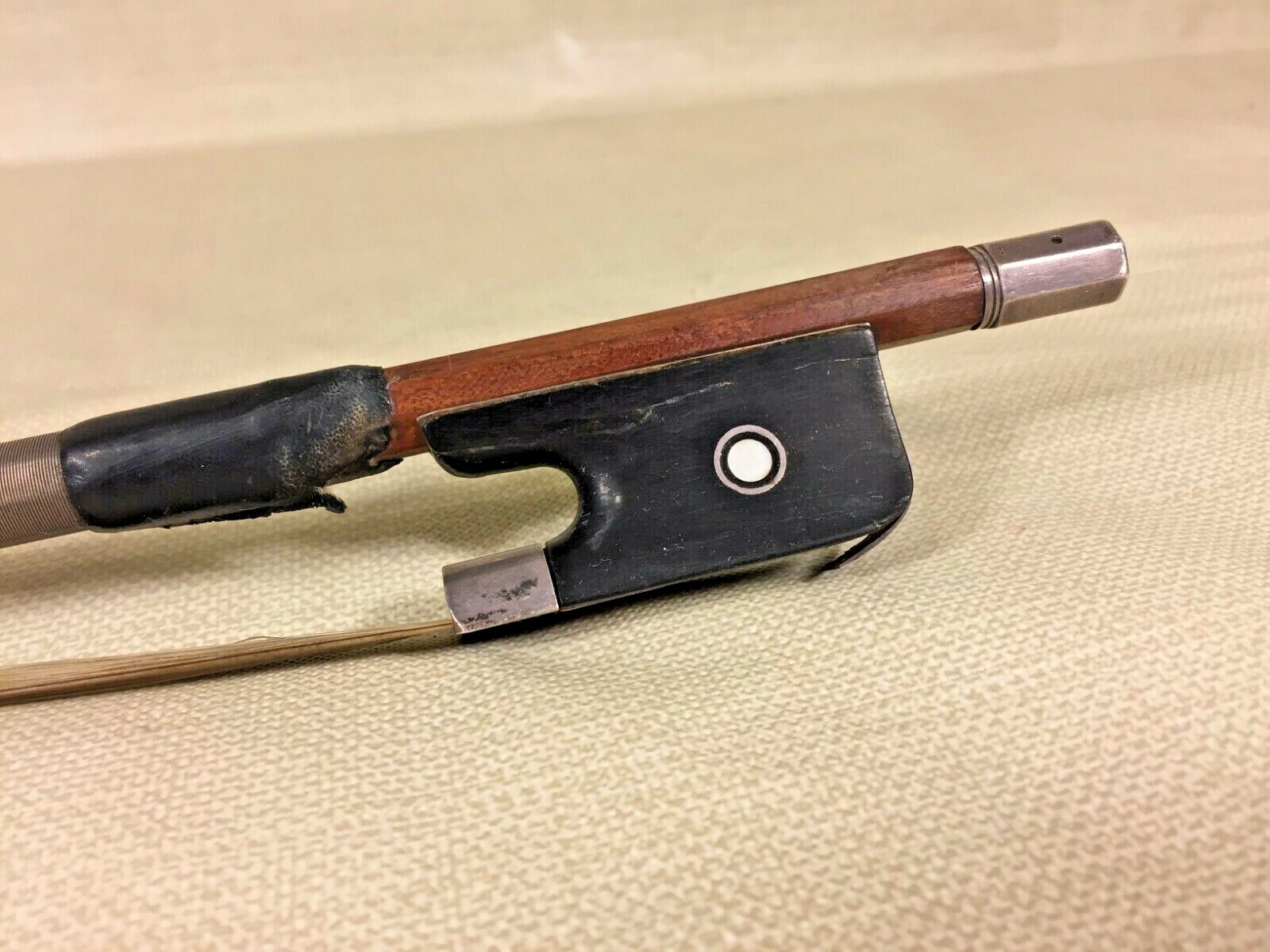 Vintage ViolinCello Bow Six Sided Wood Shaft Circa Pre to Early 1900s