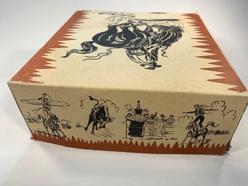 Vintage 1950s Child's Western Rodeo Brand Cowboy Boots w Orig Box NOS New Size 7