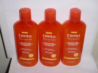 (3 pack) Cantu Sulfate-Free Cleansing Cream Shampoo - Natural Hair - Shea Butter