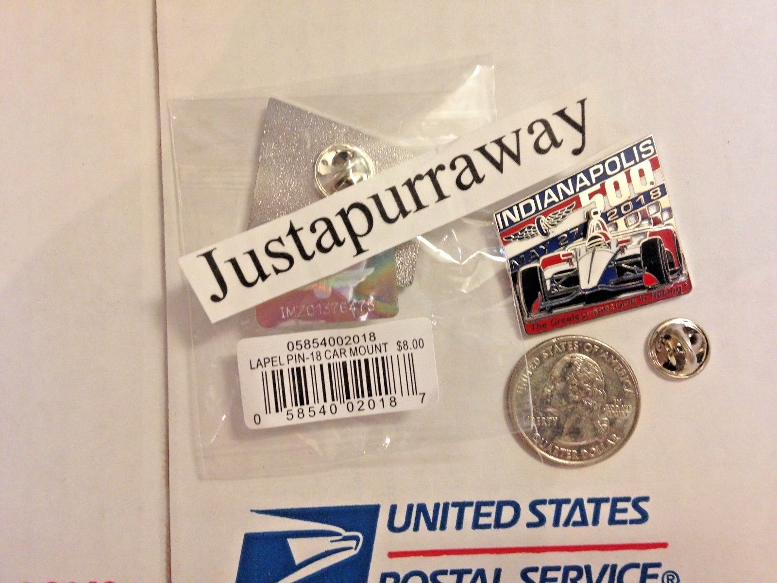 2018 Indianapolis Indy 500 102ND Running Car Mount Collector Lapel Pin