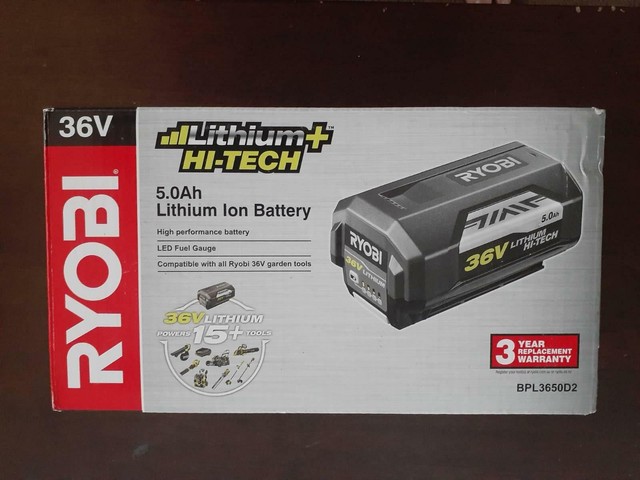 Аккумулятор ryobi 36v