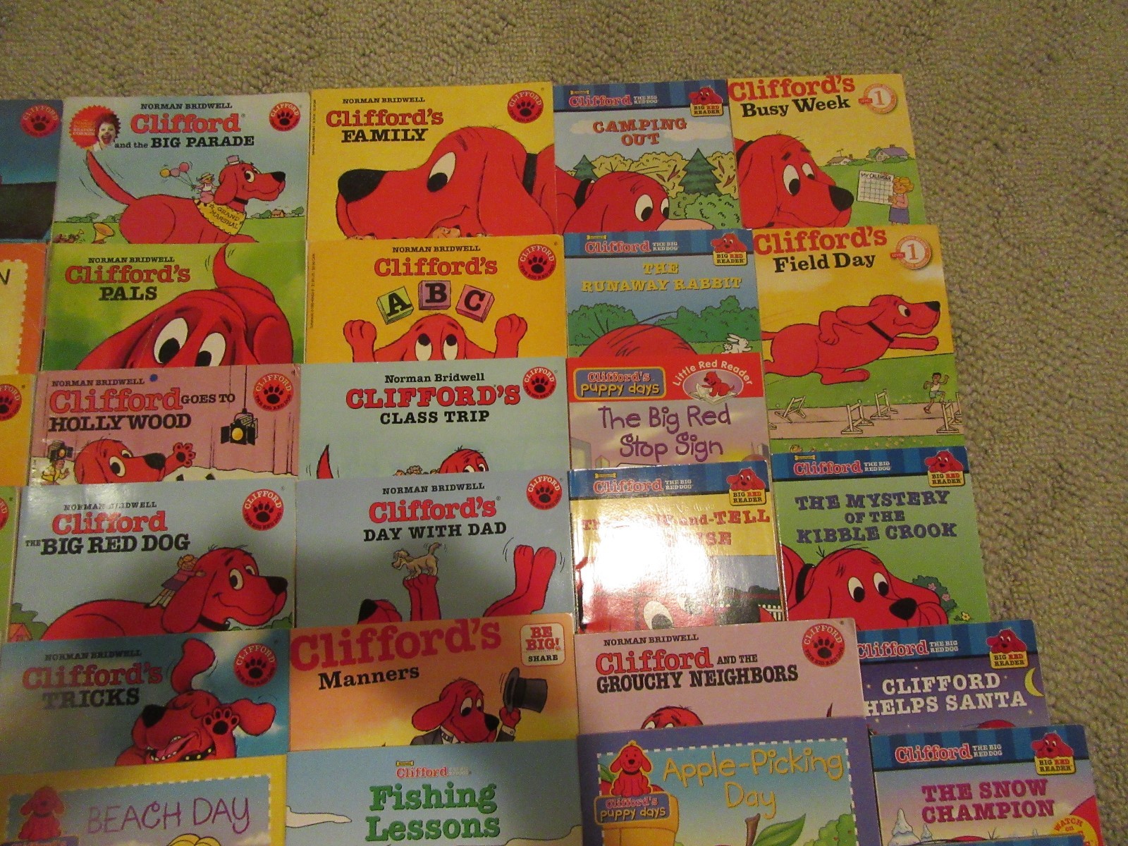 Lot of 68 Clifford the Big Red Dog Picture Books 6HC 62SC all Different