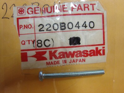 NOS KAWASAKI KE100 KVF650 KVF750 KZ305 TAIL LIGHT SCREW 4X40MM 220B0440 OEM