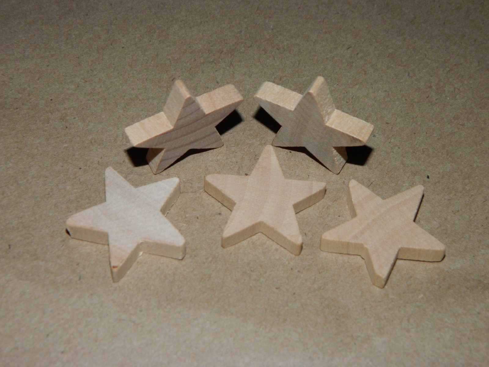 5 pc Set New Raw Unfinished Wood Craft 1