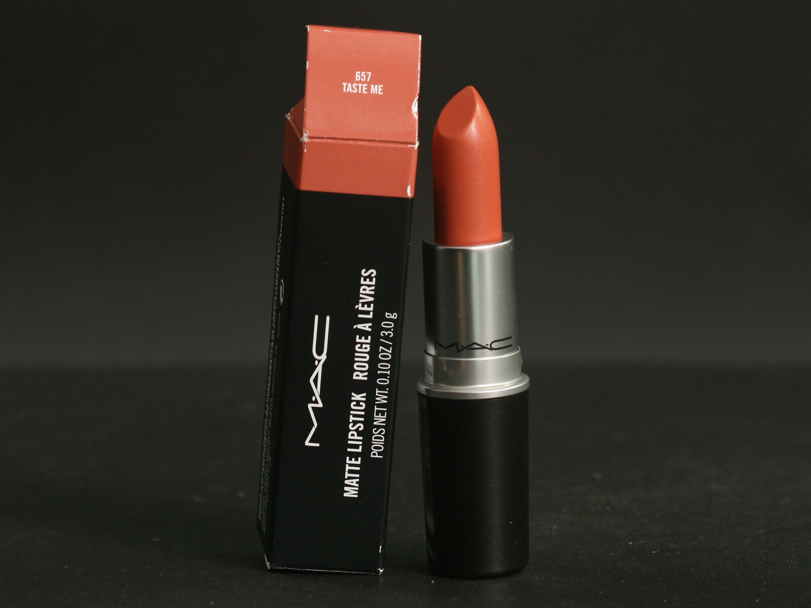 MAC MATTE LIPSTICK - 657 TASTE ME (AC9) - BNIB | eBay