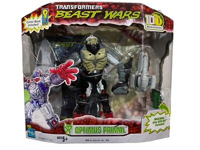 Transformers Beast Wars 10th Anniversary Optimus Primal Action Figure New w Tear