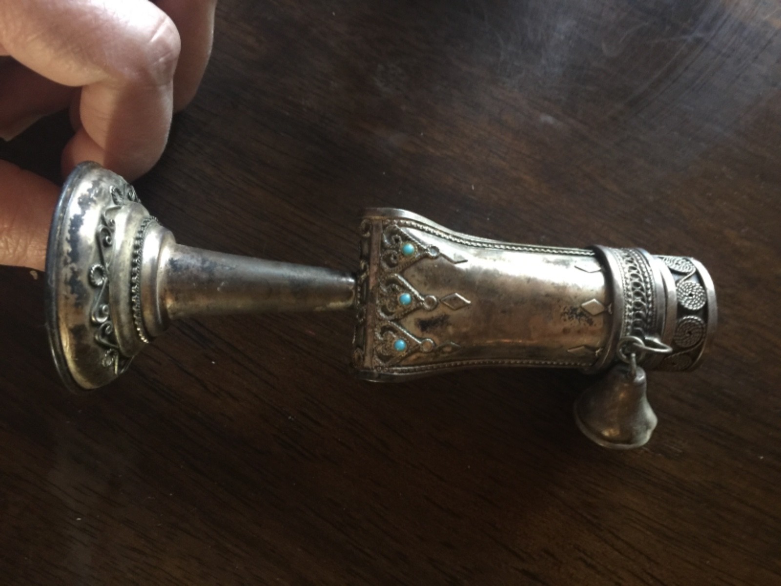 sterling Silver shabbet spice box salt epper havdalah