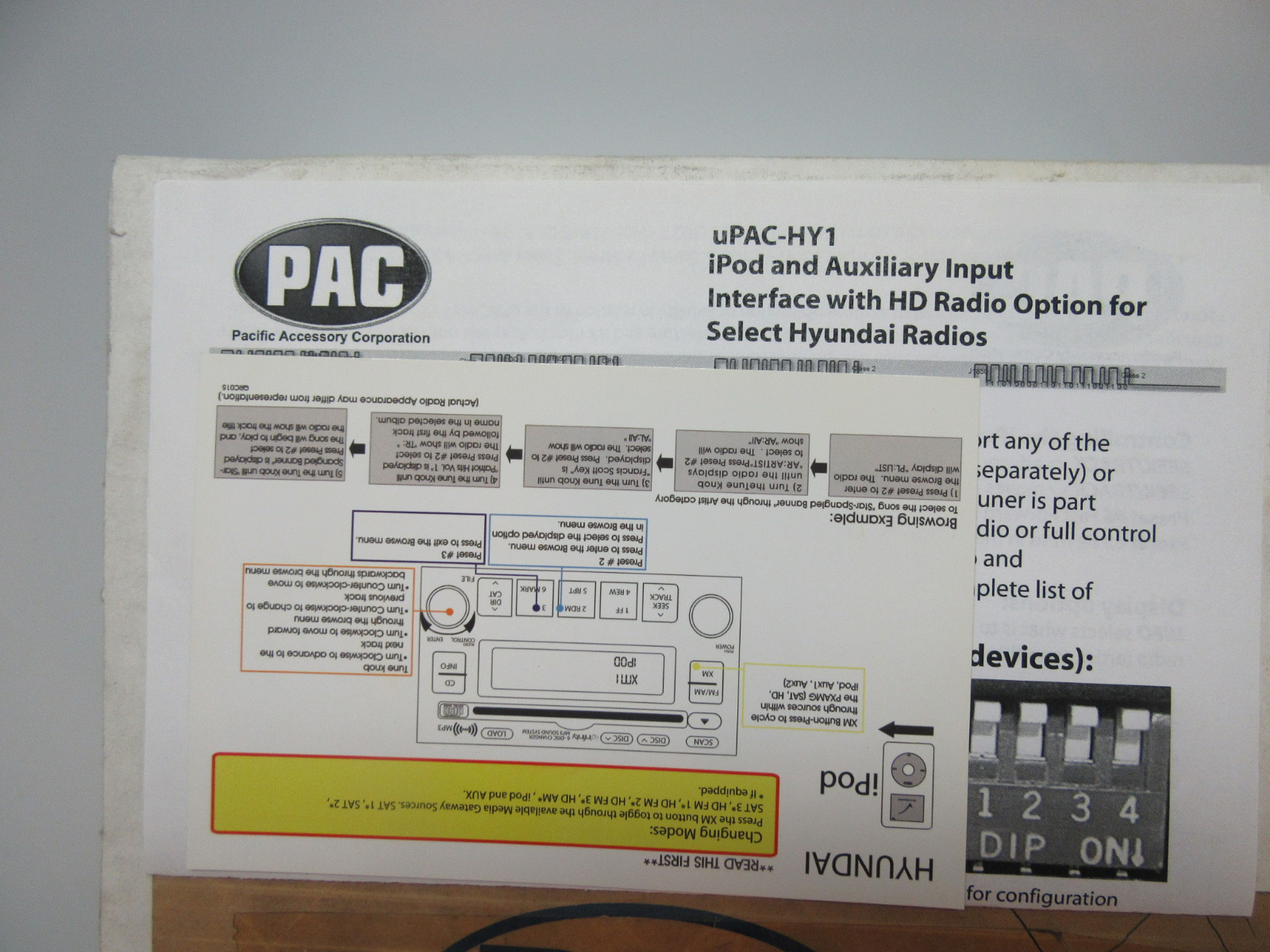 PAC  uPAC-HY1 iPod/iPhone & Auxiliary Audio Input Interface w/HD option-HYUNDAI