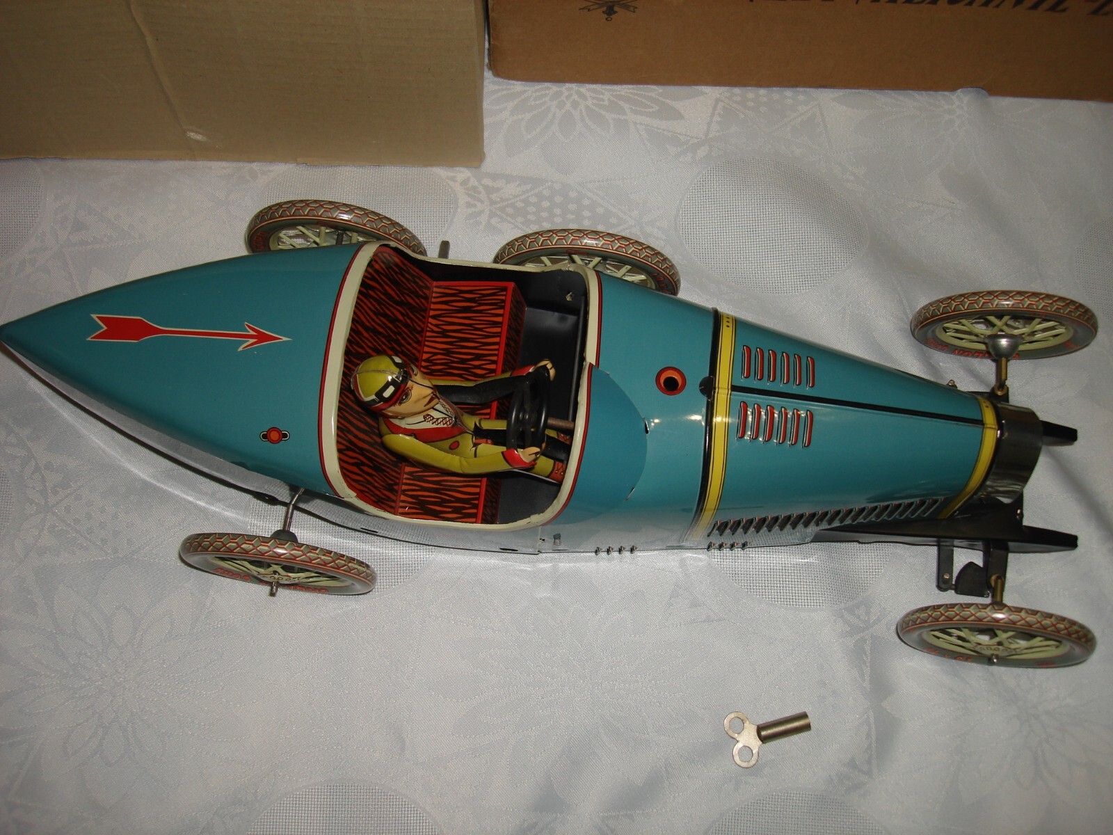 ミニカー Vintage paya wind Up Limousine Coupe 841 Vintage Paya Wind-Up Limousine Coupe 841 Tin Litho Toy Car